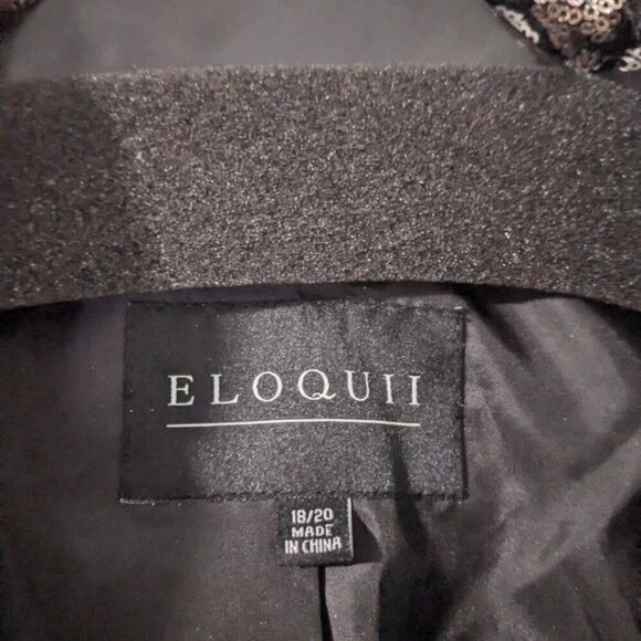 Eloquii | Sequin Leopard Jacket - Picture 5 of 15